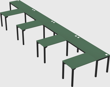 L-shaped desk