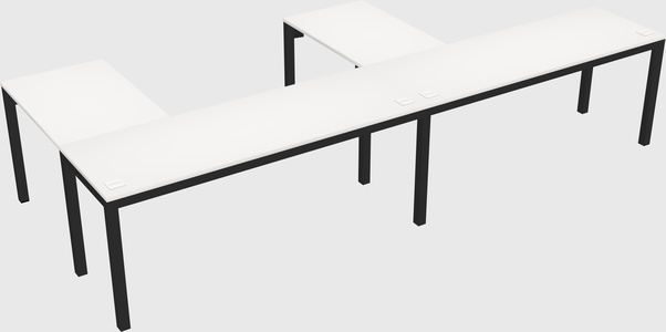 L-shaped desk