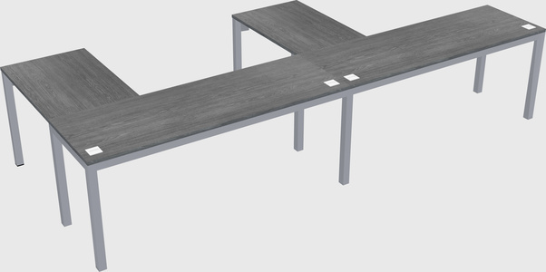 L-shaped desk