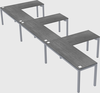 L-shaped desk