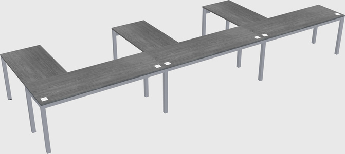 L-shaped desk