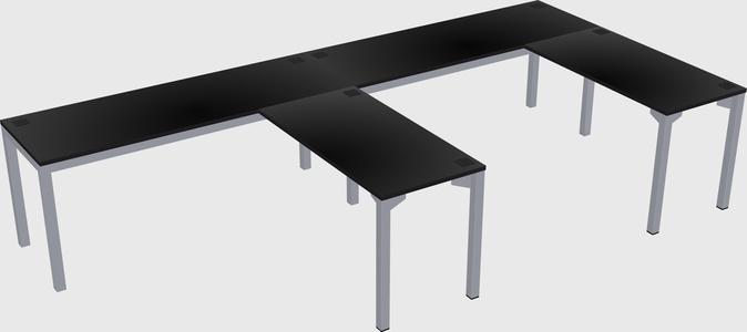 L-shaped desk