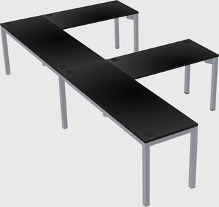 L-shaped desk