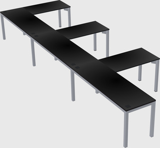 L-shaped desk