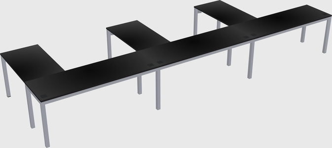 L-shaped desk