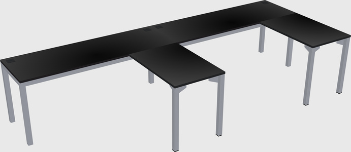 L-shaped desk