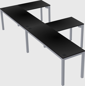 L-shaped desk