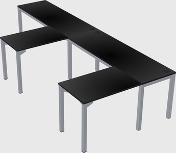 L-shaped desk