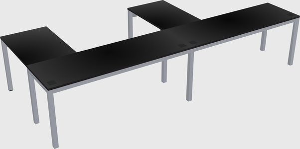 L-shaped desk