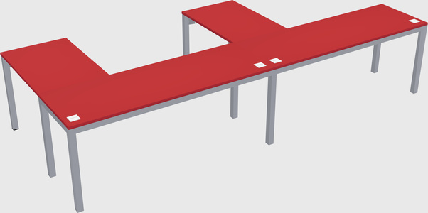 L-shaped desk