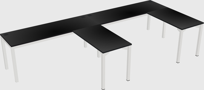 L-shaped desk