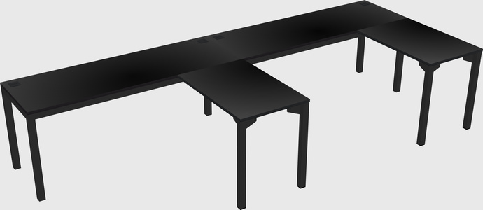 L-shaped desk