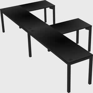 L-shaped desk