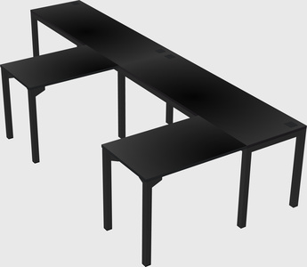 L-shaped desk