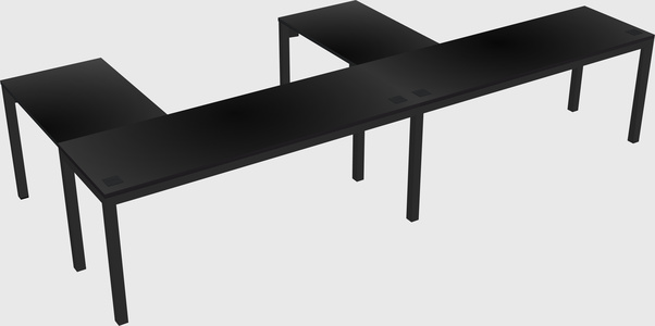 L-shaped desk
