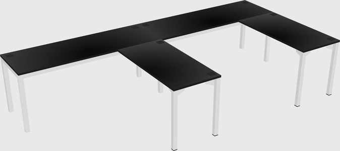L-shaped desk