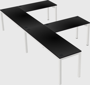 L-shaped desk