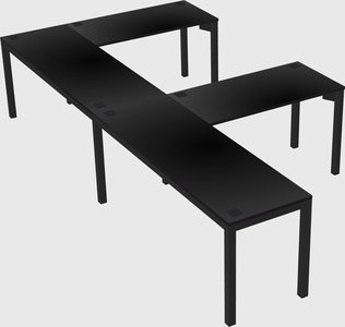 L-shaped desk