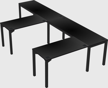 L-shaped desk