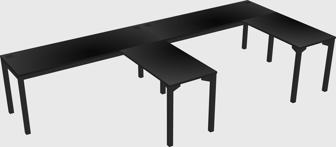 L-shaped desk