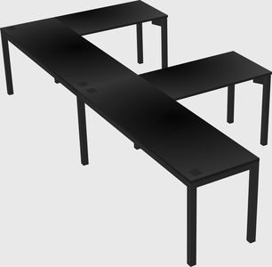 L-shaped desk