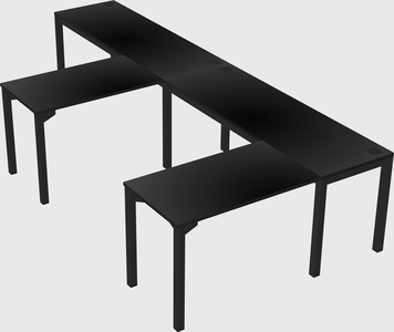 L-shaped desk