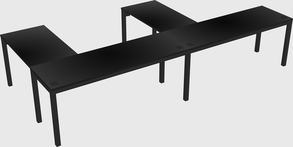 L-shaped desk
