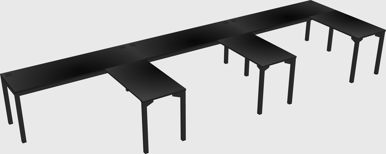 L-shaped desk