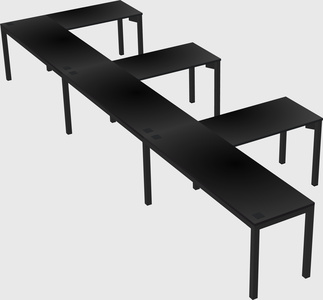 L-shaped desk