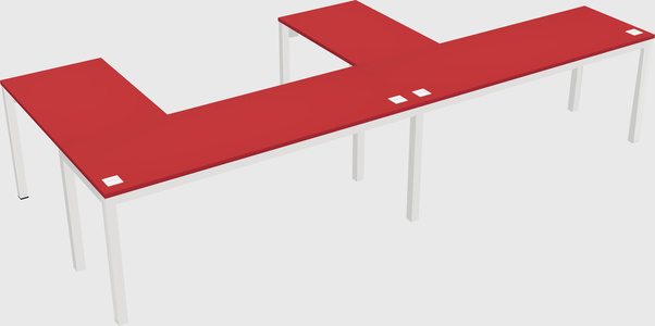 L-shaped desk