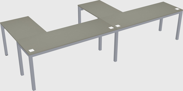 L-shaped desk