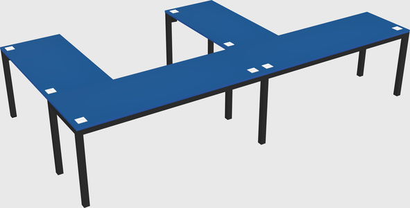 L-shaped desk