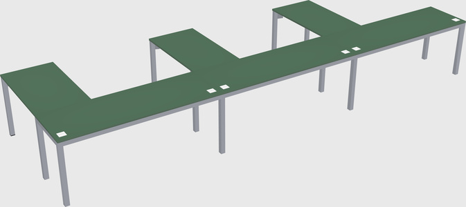 L-shaped desk