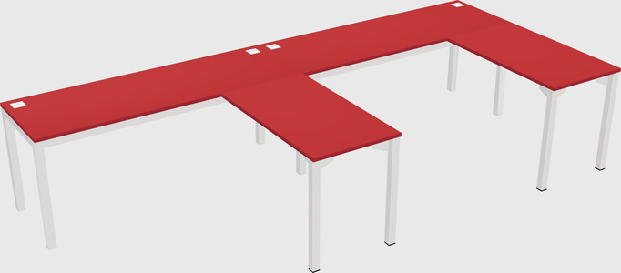L-shaped desk