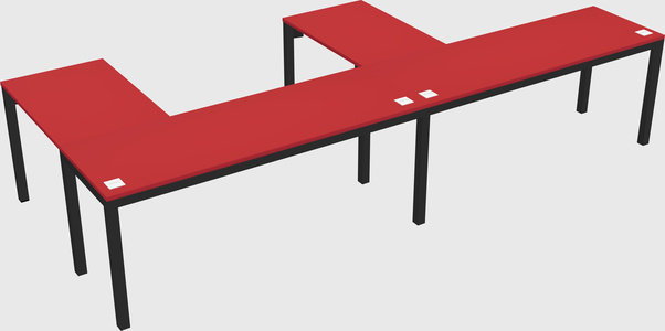 L-shaped desk