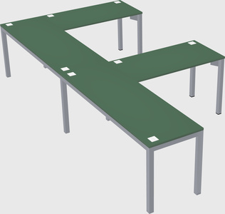 L-shaped desk