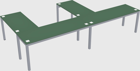 L-shaped desk