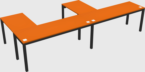 L-shaped desk