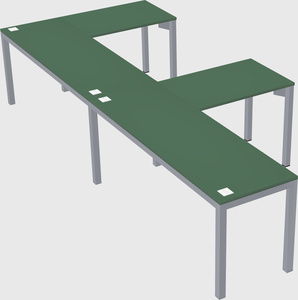 L-shaped desk