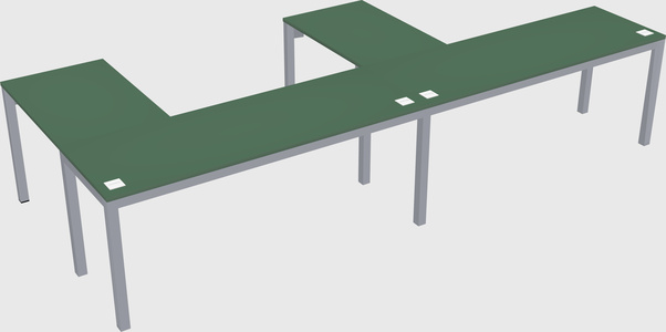 L-shaped desk