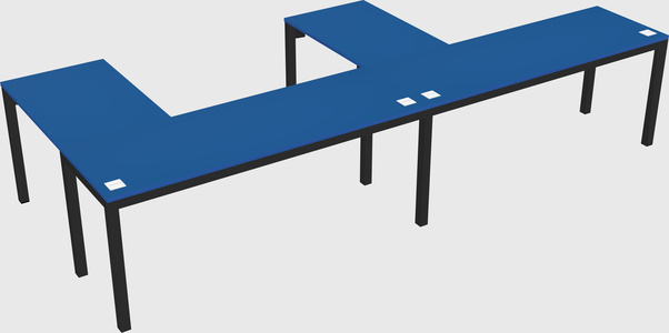 L-shaped desk