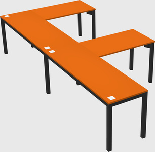 L-shaped desk