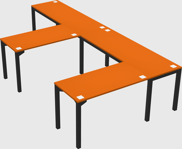 L-shaped desk