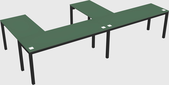 L-shaped desk