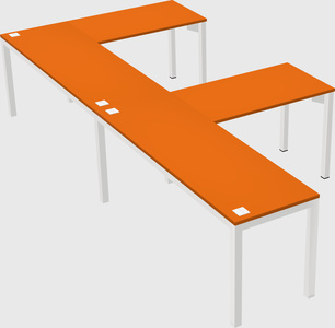 L-shaped desk