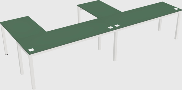 L-shaped desk