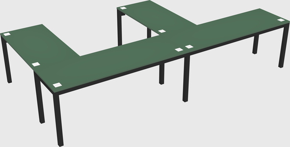 L-shaped desk