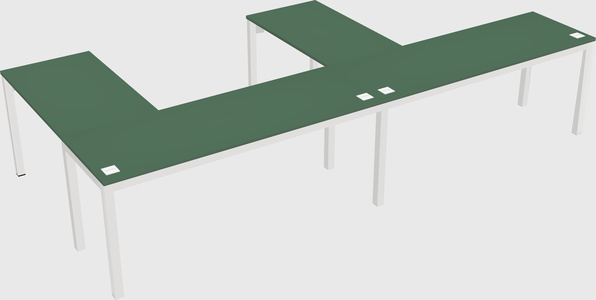 L-shaped desk