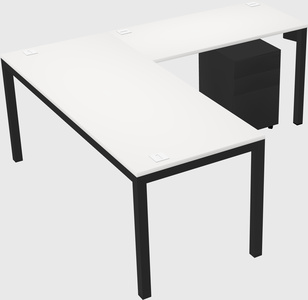 L-shaped desk
