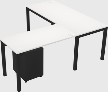 L-shaped desk